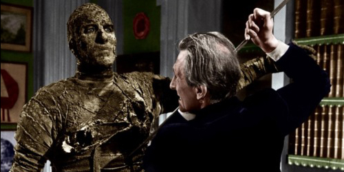 Peter Cushing and Christopher Lee in The Mummy (1959)